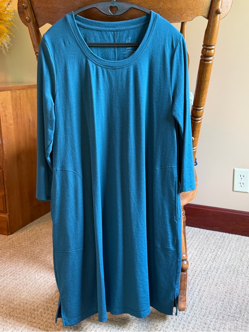 Woolx Rissa dress Real Teal size large
